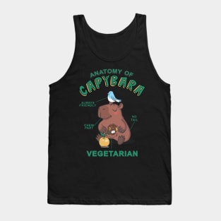 Friendly Capybara Vegetarian Tank Top